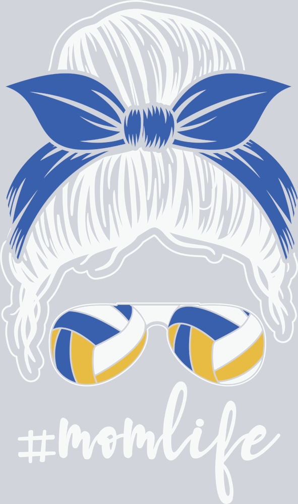 Momlife Messy Bun Volleyball - STK04331