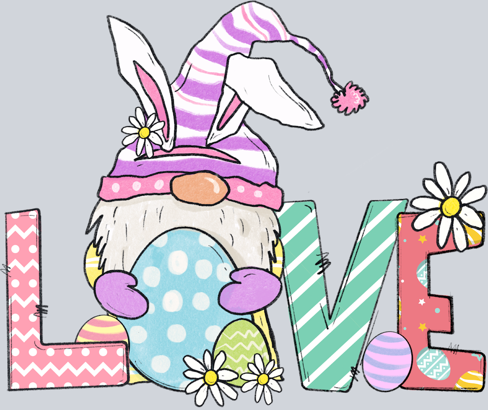 Gnome Easter LOVE - STK06986