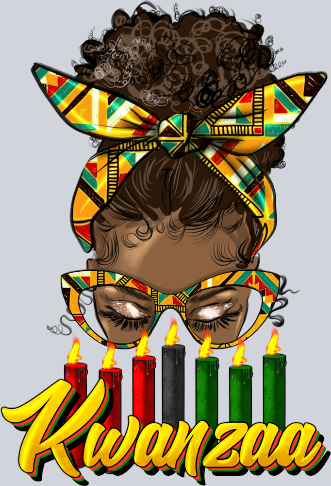 Kwanzaa Black Messy Bun - STK03501