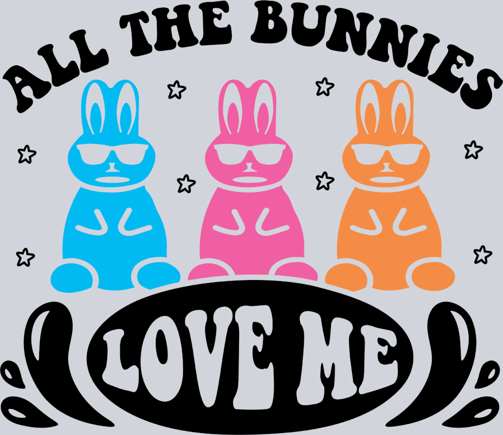 All The Bunnies Love Me Black - STK00115