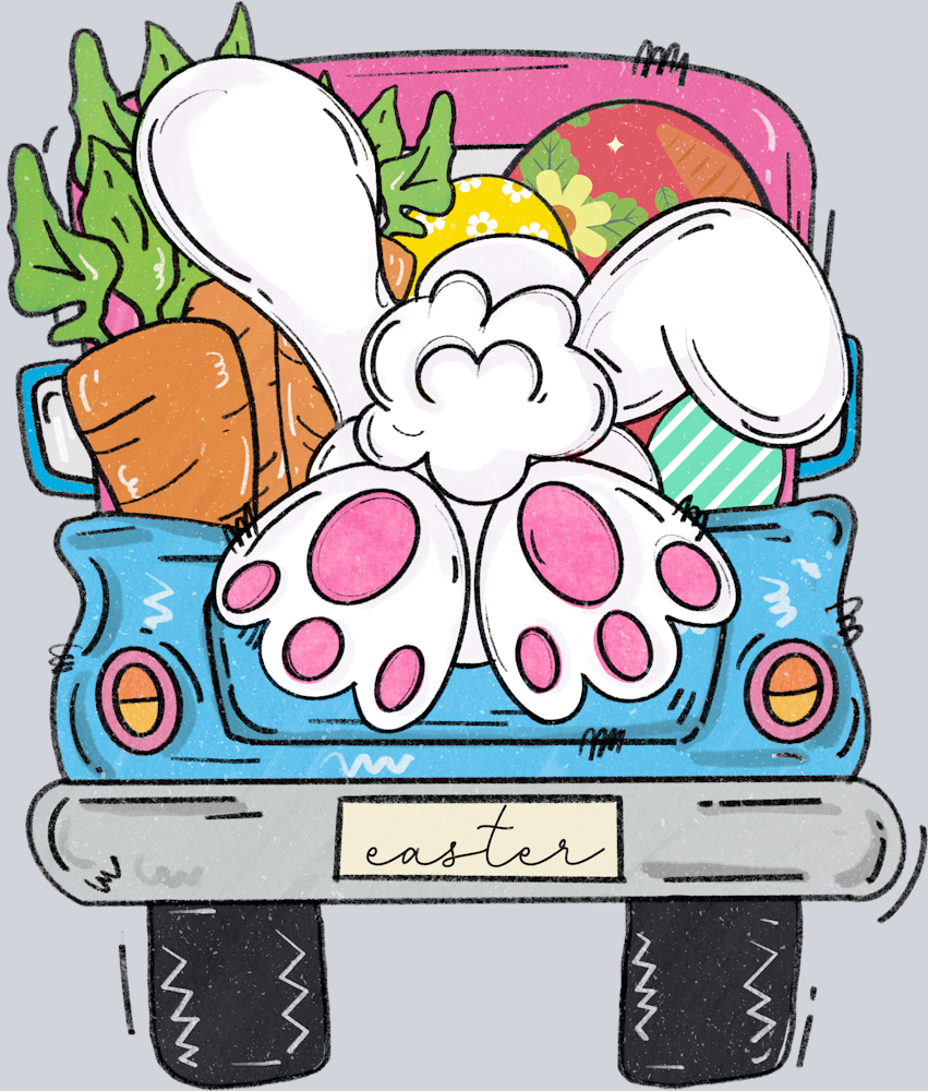 Bunny Butt Easter Truck - STK06958