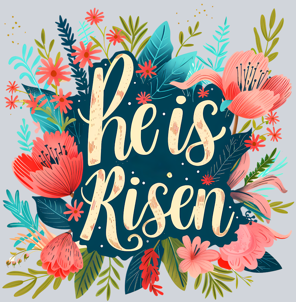 He Is Risen 4 Floral - STK02635