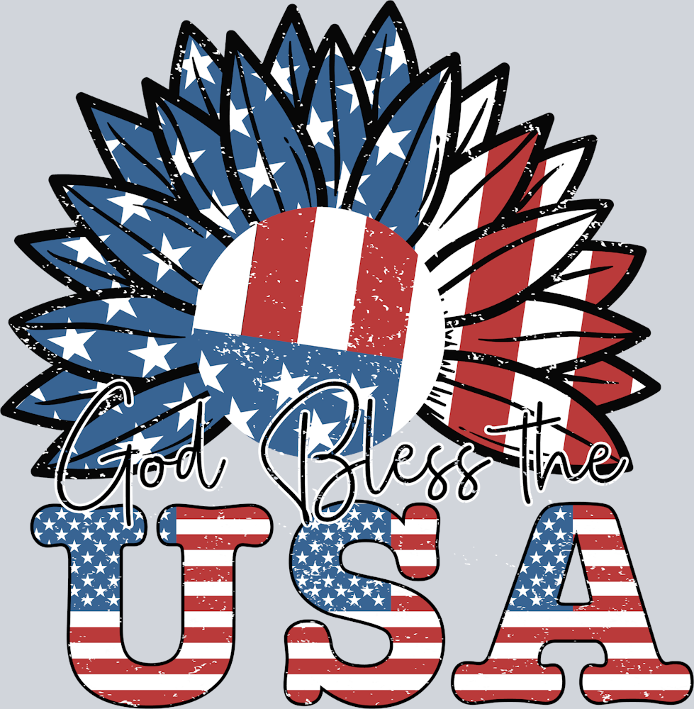God Bless The USA Sunflower - STK02368