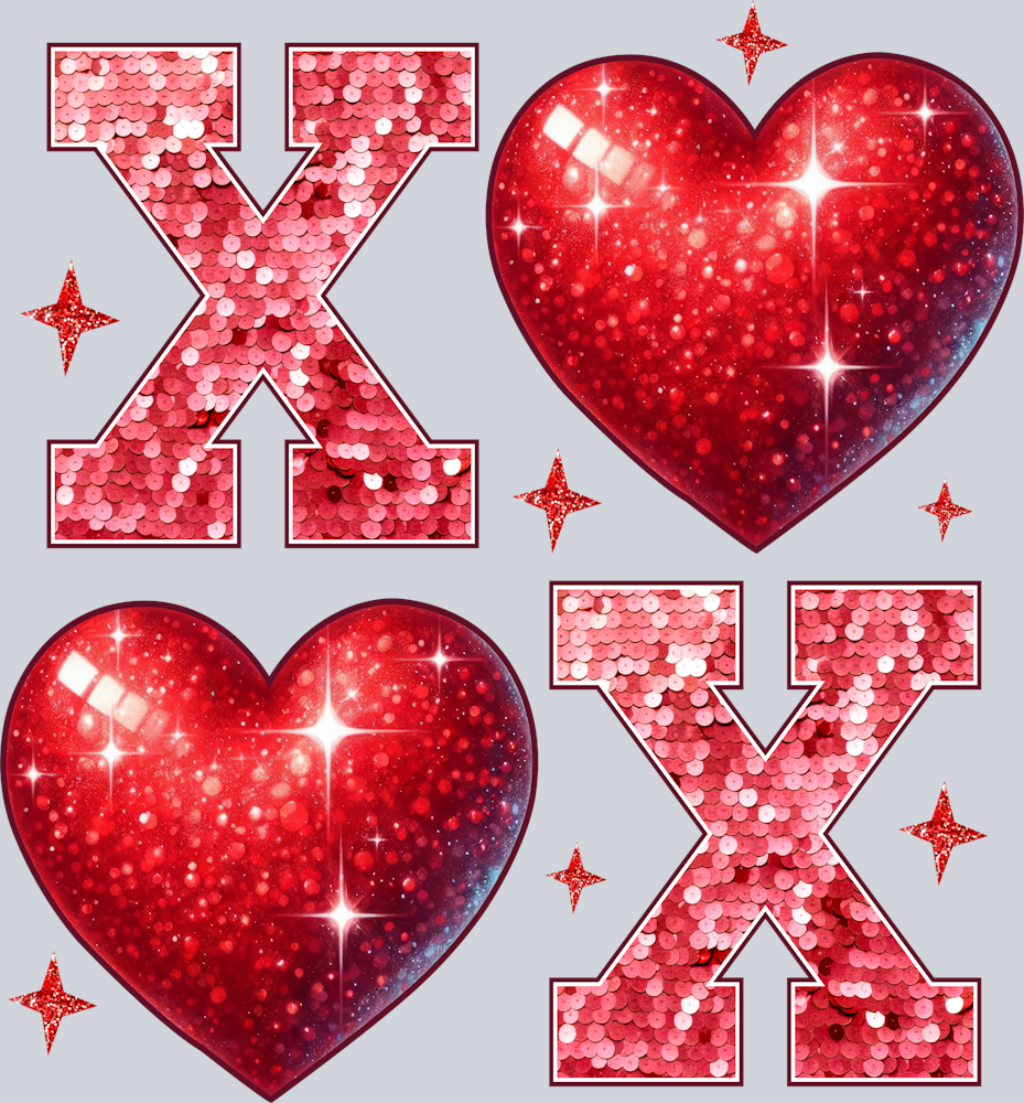 Xoxo Vday Sequin - STK06554