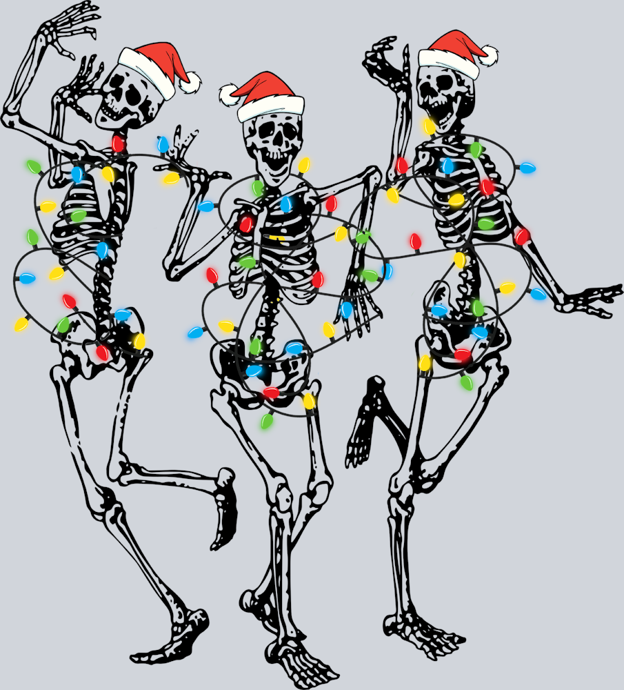 Christmas Three Skeleton Dancing - STK01336