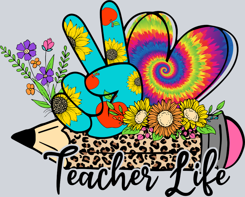 Peace Love Teacher Life - STK04797