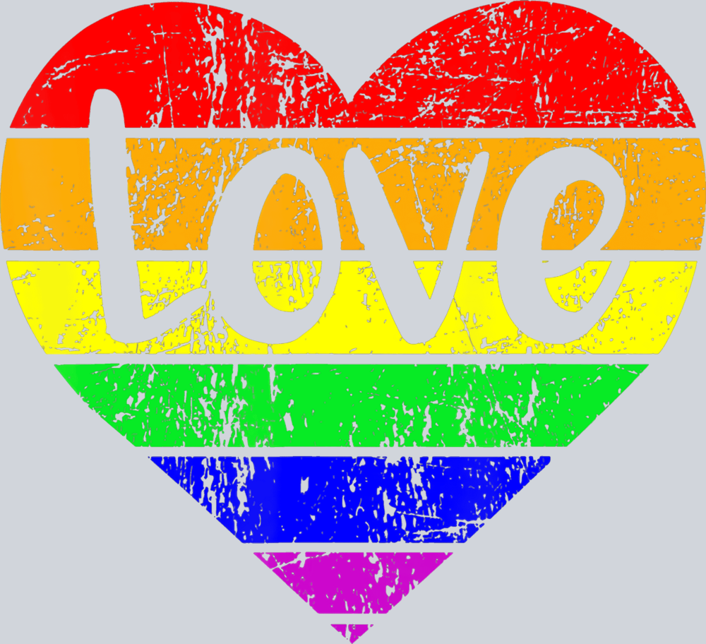 Love Stripe Heart - STK03795