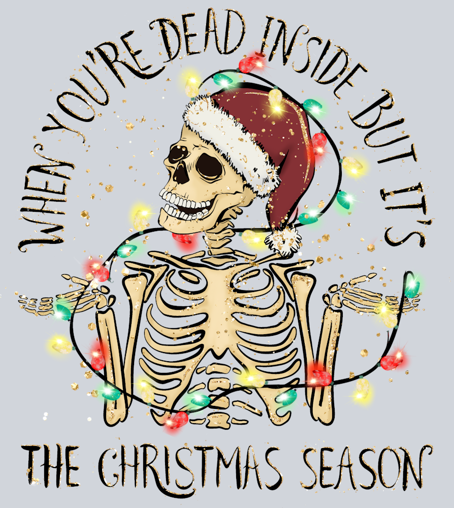 Dead Inside Skeleton Christmas - STK01611