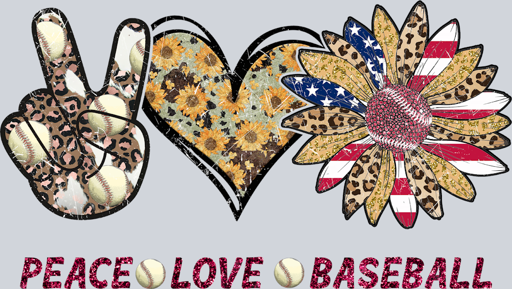 Peace Love Baseball - STK04718