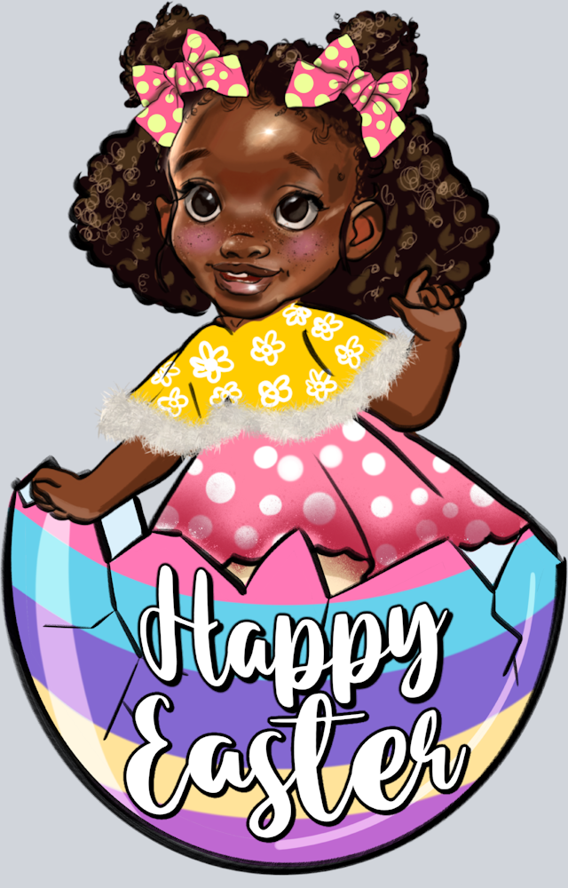 Happy Easter Egg Little Girl - STK02537