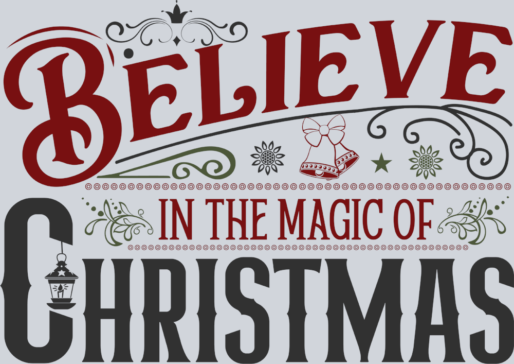 Vintage Believe In The Magic Of Christmas - STK06314