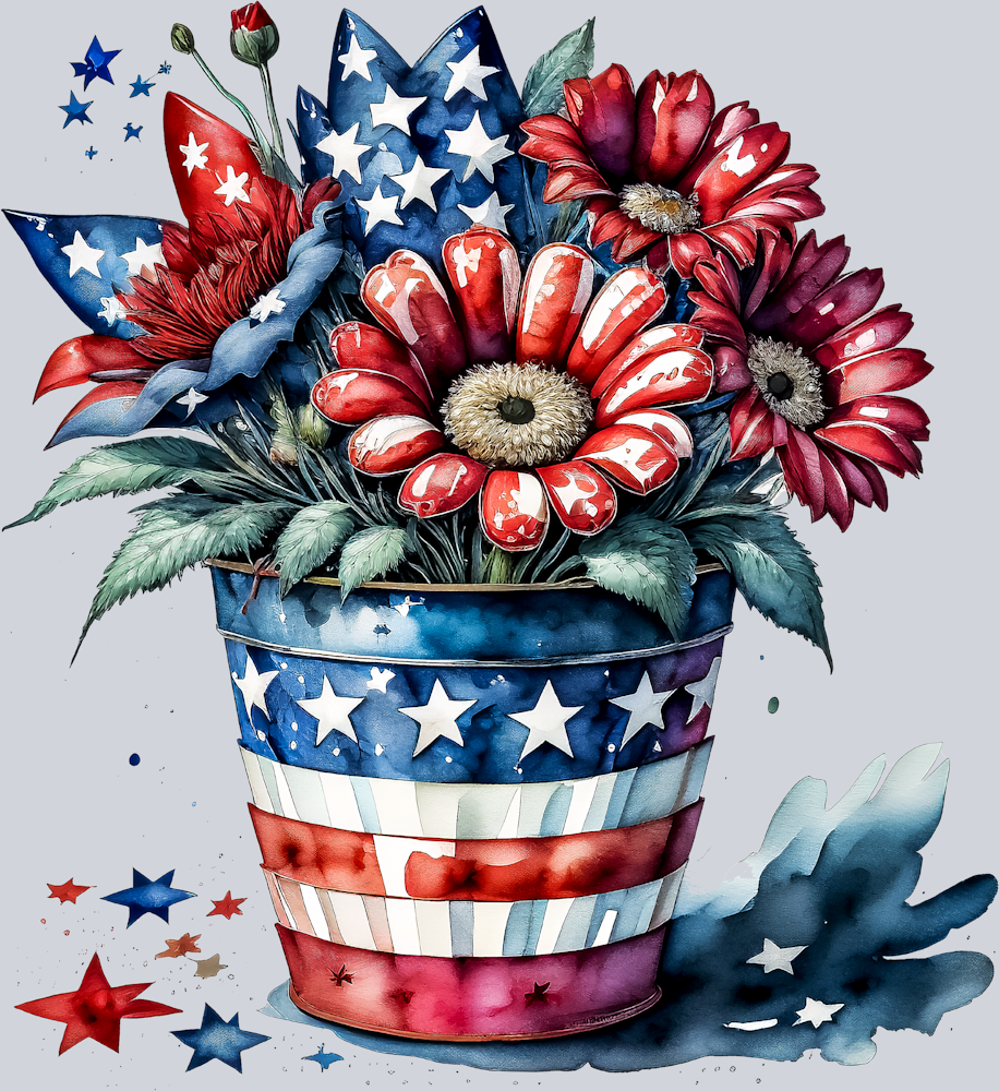 Patriotic Flowers 1 - STK04696