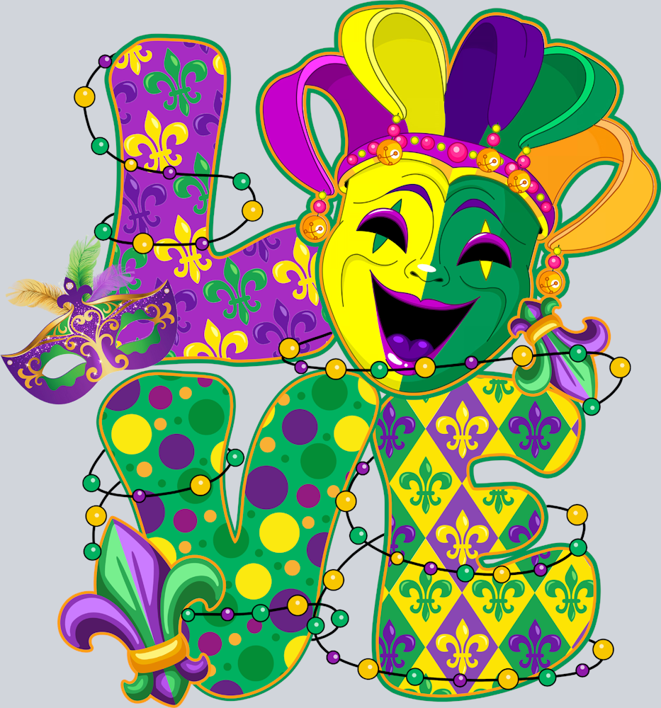 Mardi Gras Love Mask - STK04078