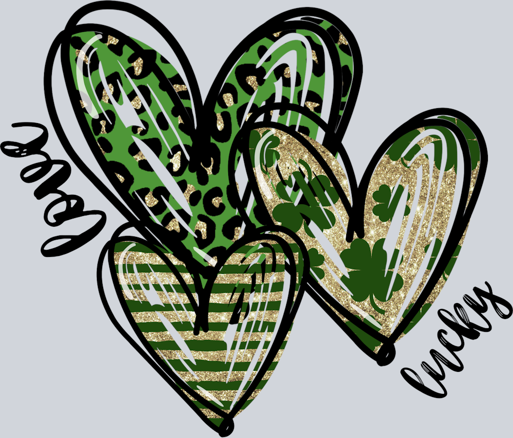 Lucky Love Leopard Hearts - STK03870