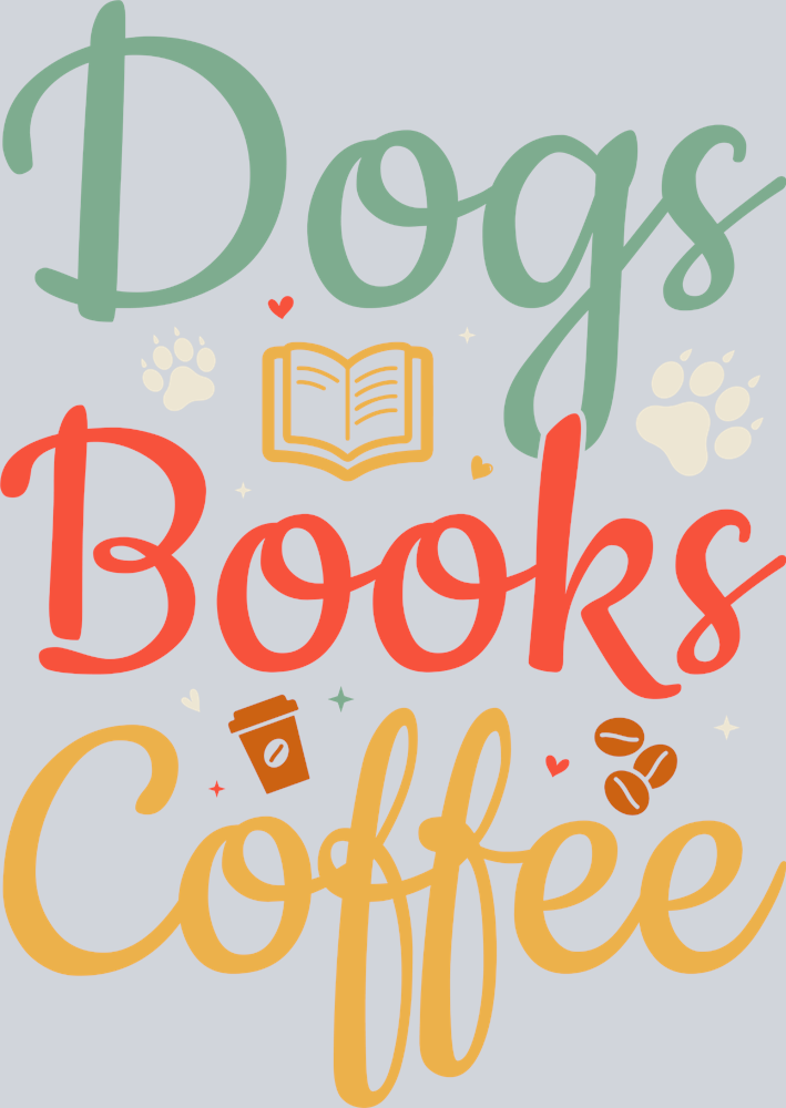 Pets Dogs Books Coffee Color - STK04847