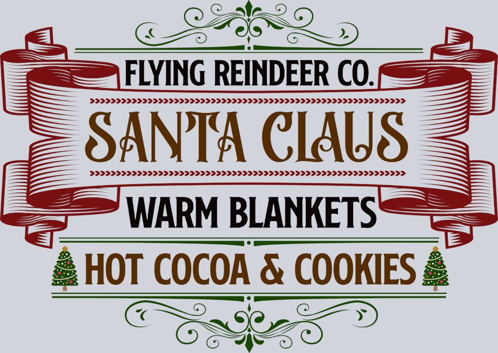 Vintage Flying Reindeer Company - STK06321