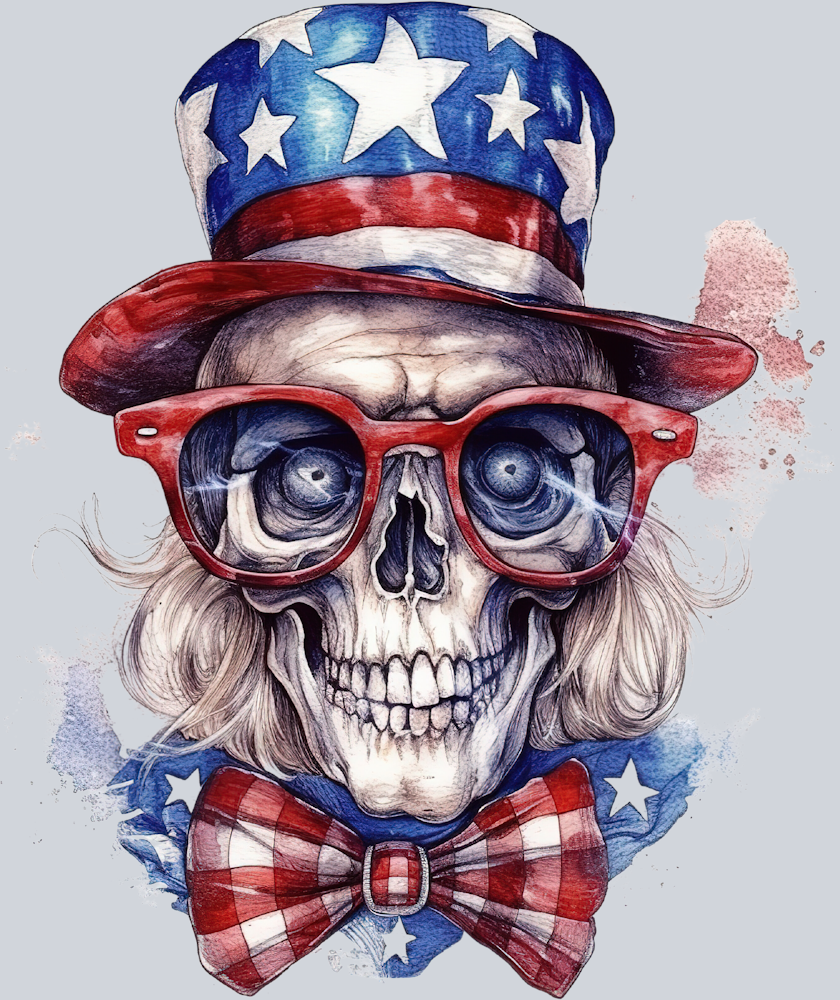 Skull Patriotic 2 - STK05541