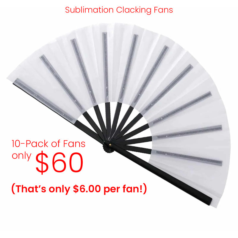 Sublimation Clack Fan (10-pack)