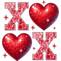 xoxo vday sequin (DTF Transfer)