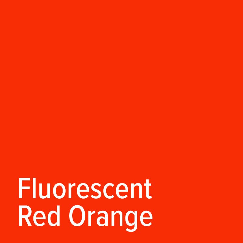 Fluoreszierendes Rot-Orange Oracal 6510 Permanent Vinyl