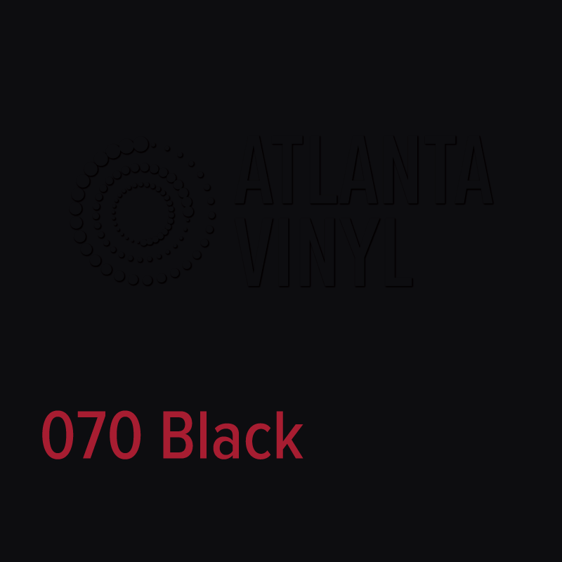 070 Gloss Black Oracal 651 Adhesive Vinyl 24" Wholesale Bulk Roll