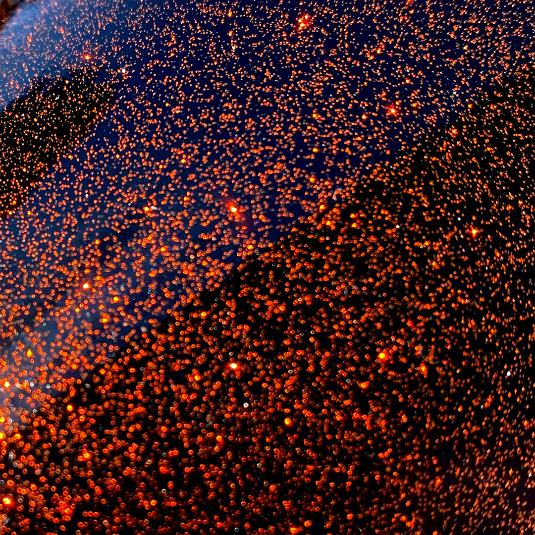 977 Sinister Orange Sparkling Glitter Klebefolie | Oracal 851