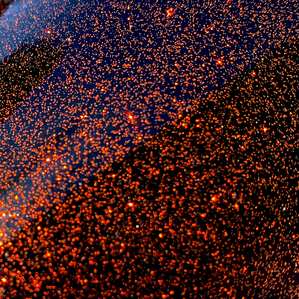 976 Sinister Orange Sparkling Glitter Adhesive Vinyl | Oracal 851