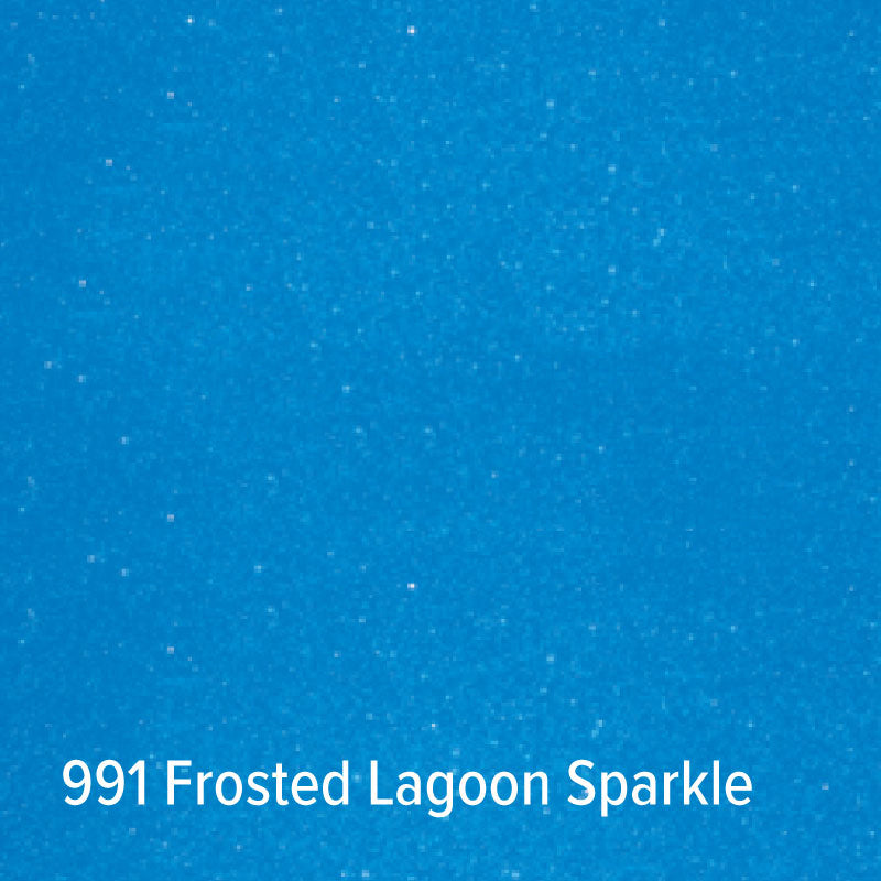 991 Frosted Lagoon Sparkling Glitter Adhesive Vinyl | Oracal 851