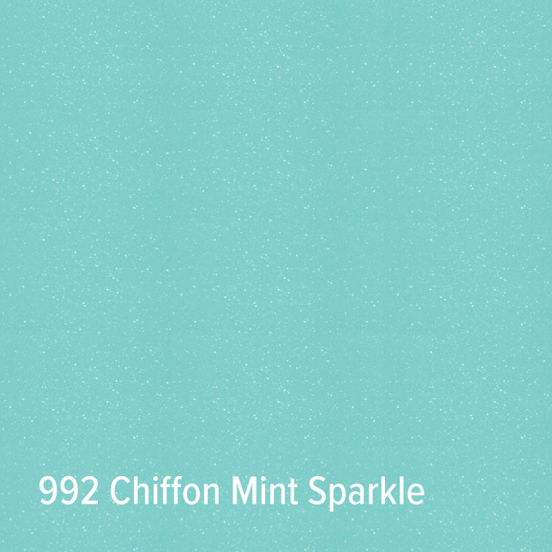 992 Chiffon Mint Sparkling Glitter Adhesive Vinyl | Oracal 851