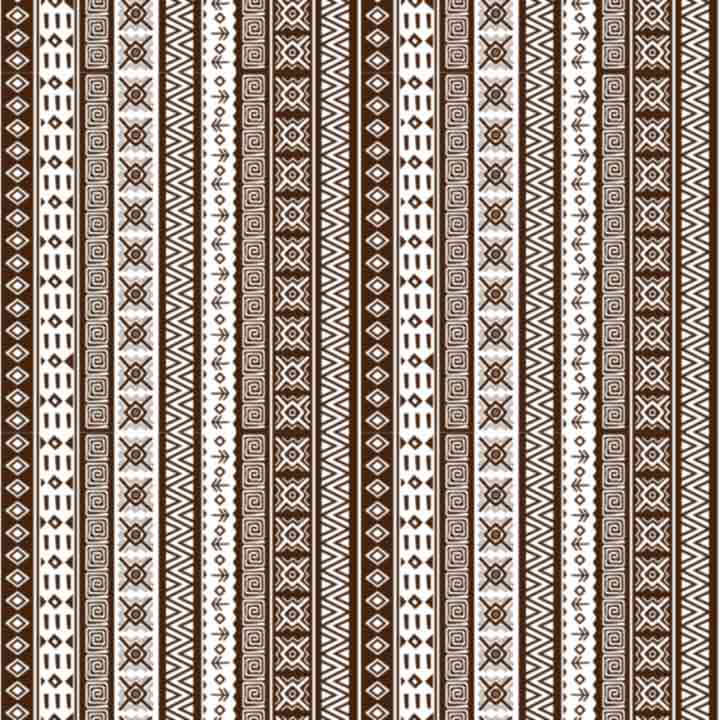 African Pattern - Brown #14 (Sublimation Transfer)