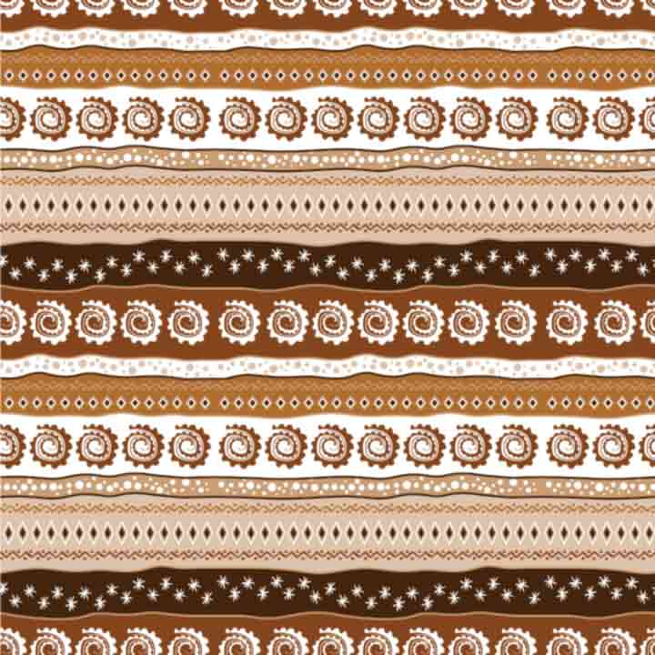 African Pattern - Brown #15 (Sublimation Transfer)