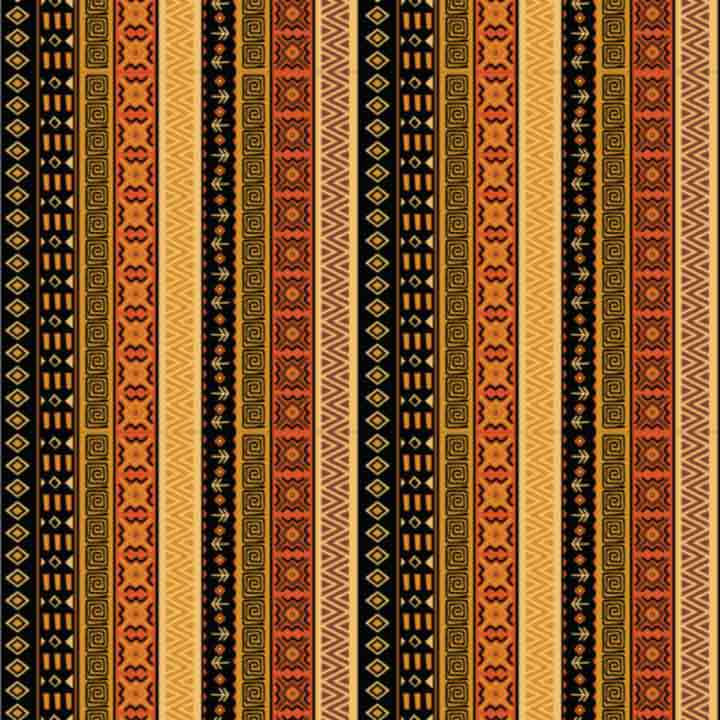 African Pattern - Brown Gold #7 (Sublimation Transfer)