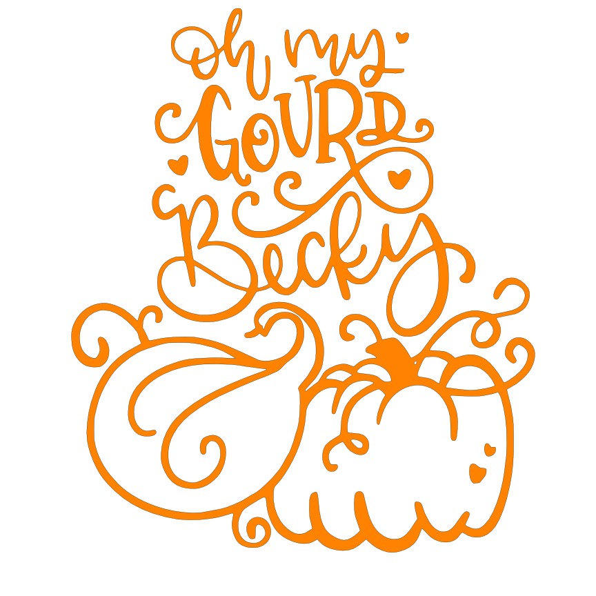 Becky, Oh my Gourd! SVG