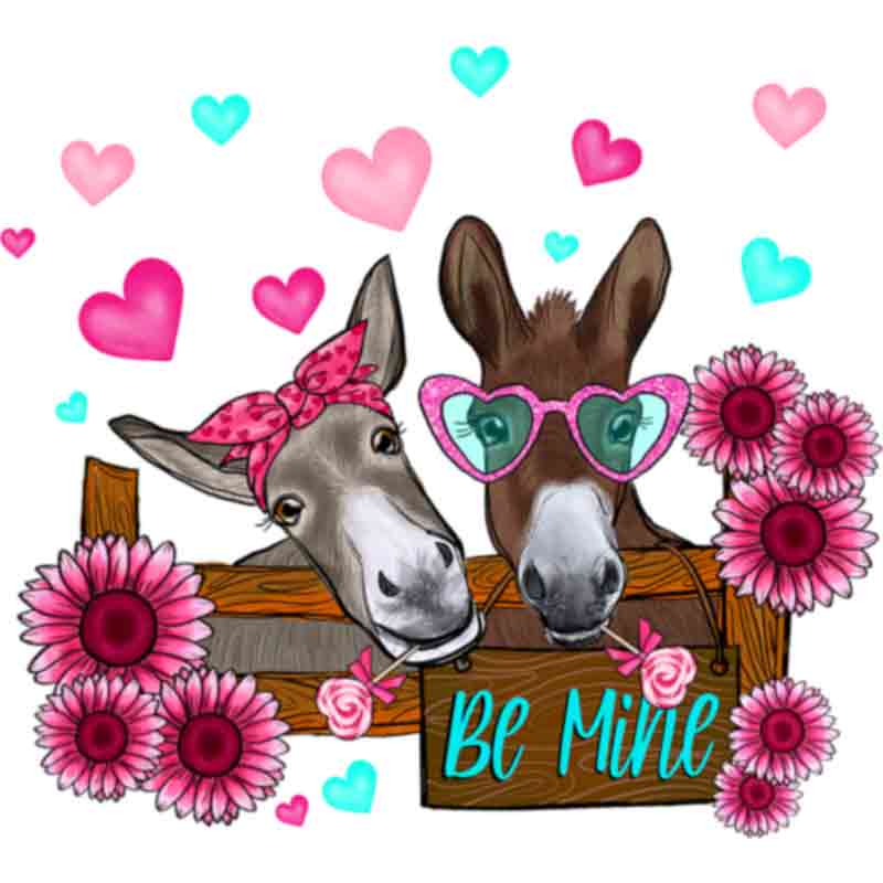 Be Mine Donkey (DTF Transfer)