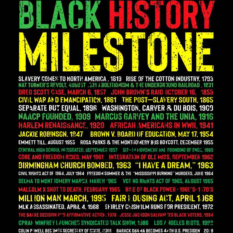 Black History Milestone (DTF Transfer)