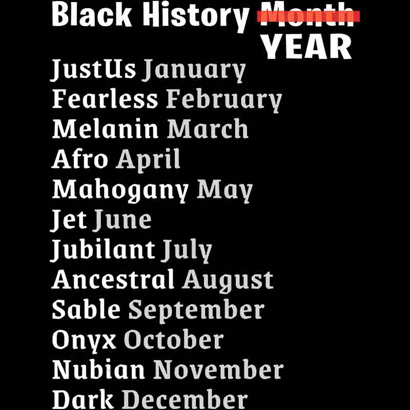 Black History Year Strikeout (DTF Transfer)