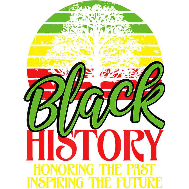 Black History Honoring The Past Circle (DTF Transfer)