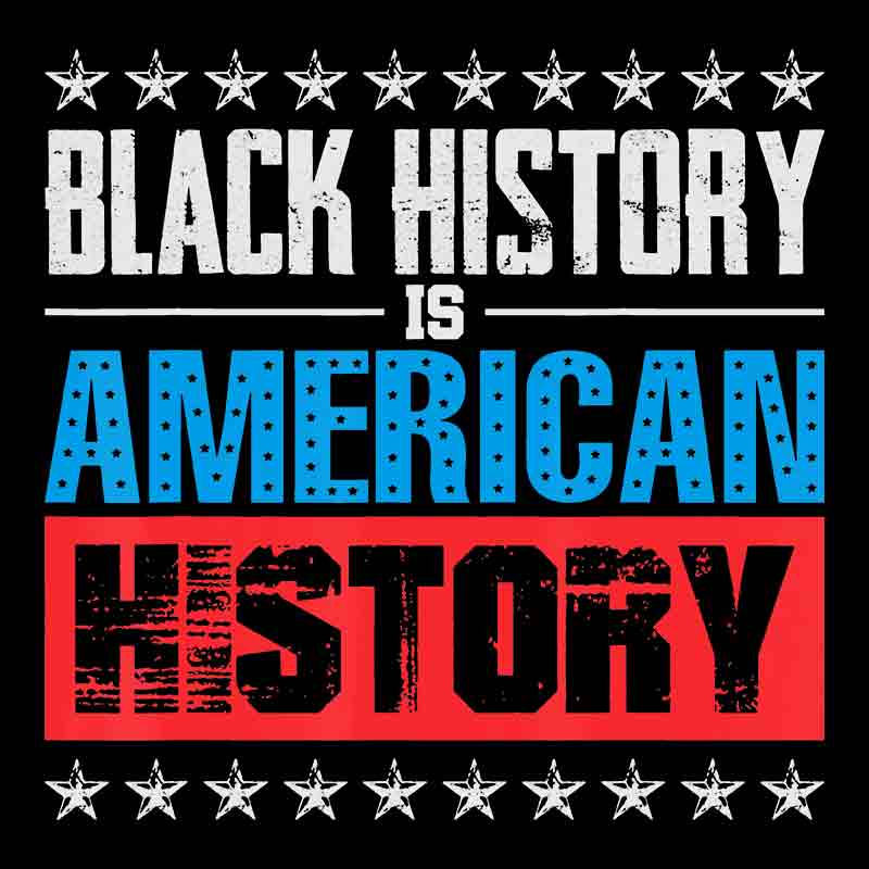 Black History Is American History American Flag (DTF Transfer)