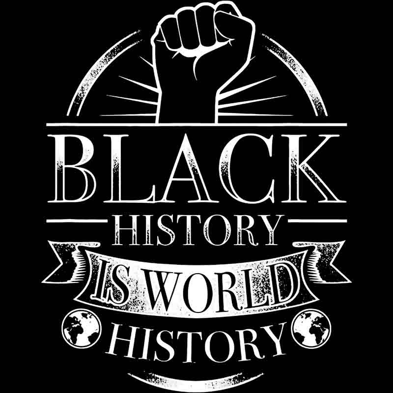 Black History Is World History Fist (DTF Transfer)