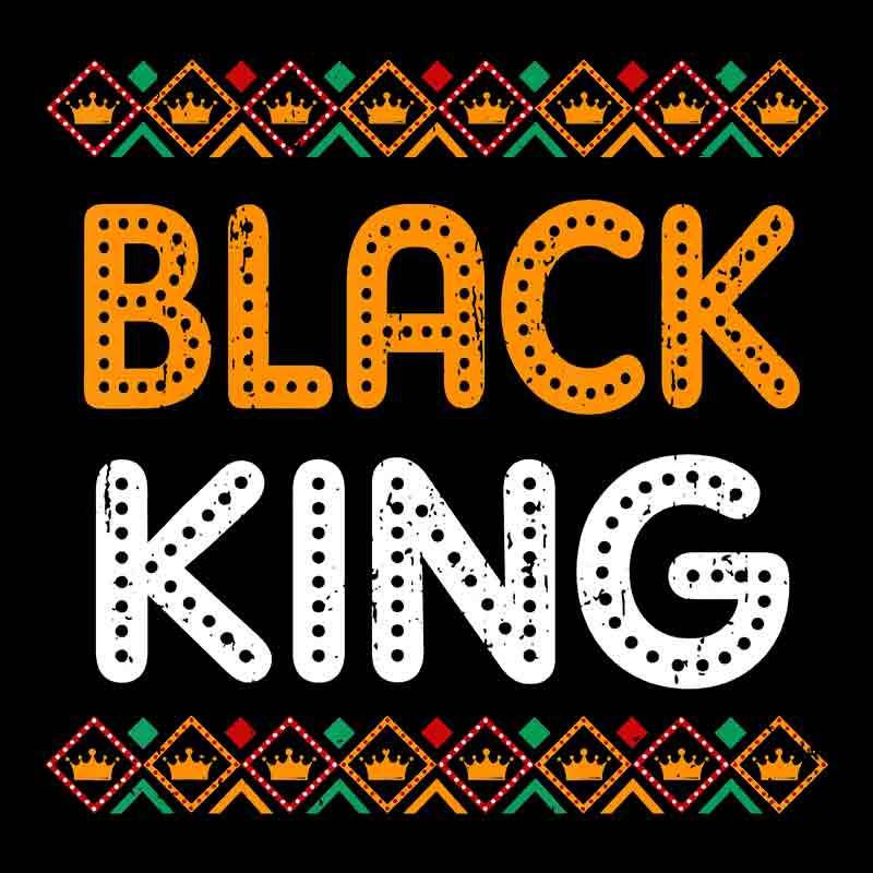 Black King Orange and White (DTF Transfer)