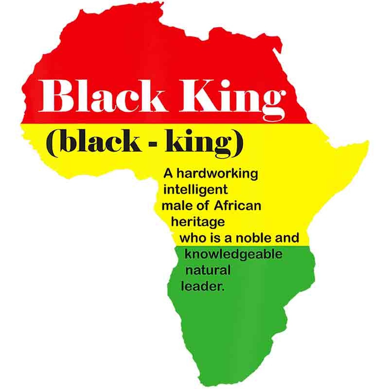 Black King Definition (DTF Transfer)