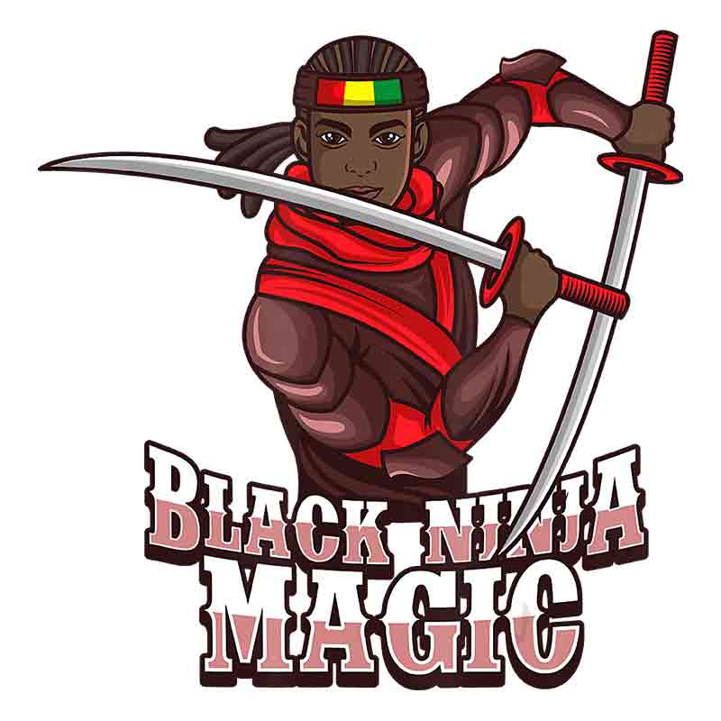 Black Ninja Magic (DTF Transfer)