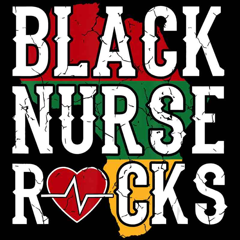 Black Nurse Rocks (DTF Transfer)