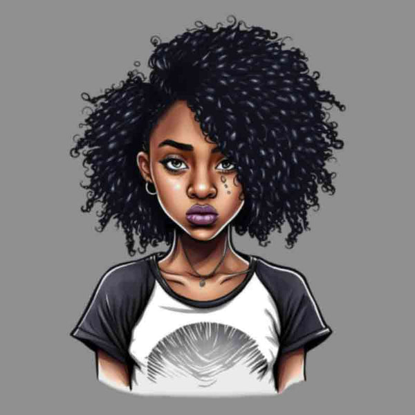 Graduate 2023 Black Woman Afro (DTF Transfer)