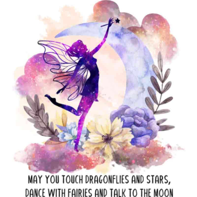 Fairy Touch Dragonflies And Stars (DTF Transfer)