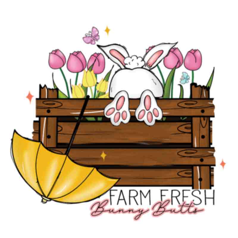 Farm Fresh Bunny Butts (DTF Transfer)