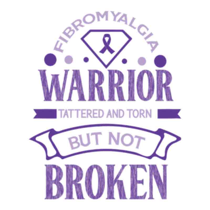 Fibromyalgia Warrior Tattered and Torn (DTF Transfer)