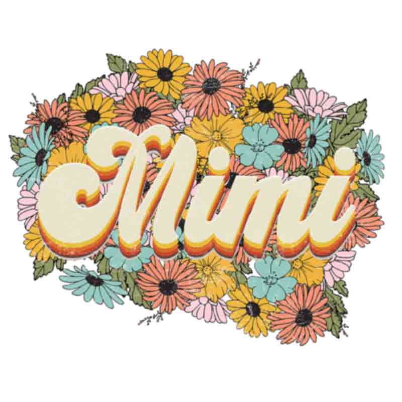 Florals Retro Mimi (DTF Transfer)