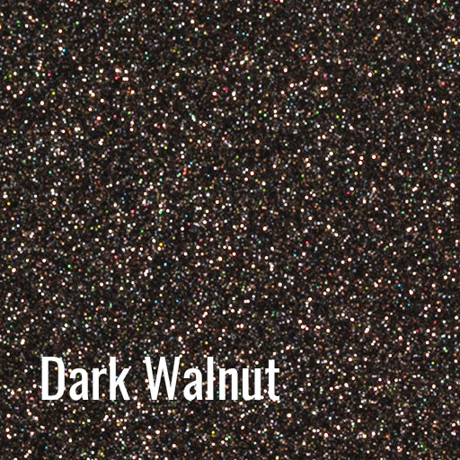 Dark Walnut Siser Glitter Heat Transfer Vinyl (HTV) (Bulk Rolls)
