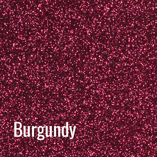 12" Burgundy Siser Glitter Heat Transfer Vinyl (HTV)